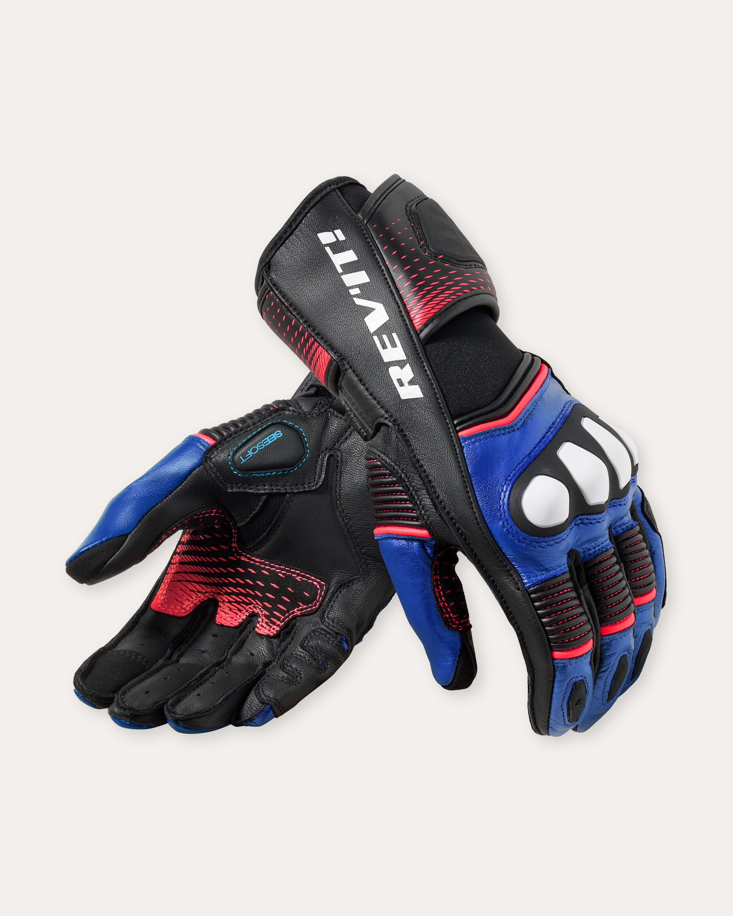 Handschuhe Xena 4 Ladies Schwarz-Blau M Standard