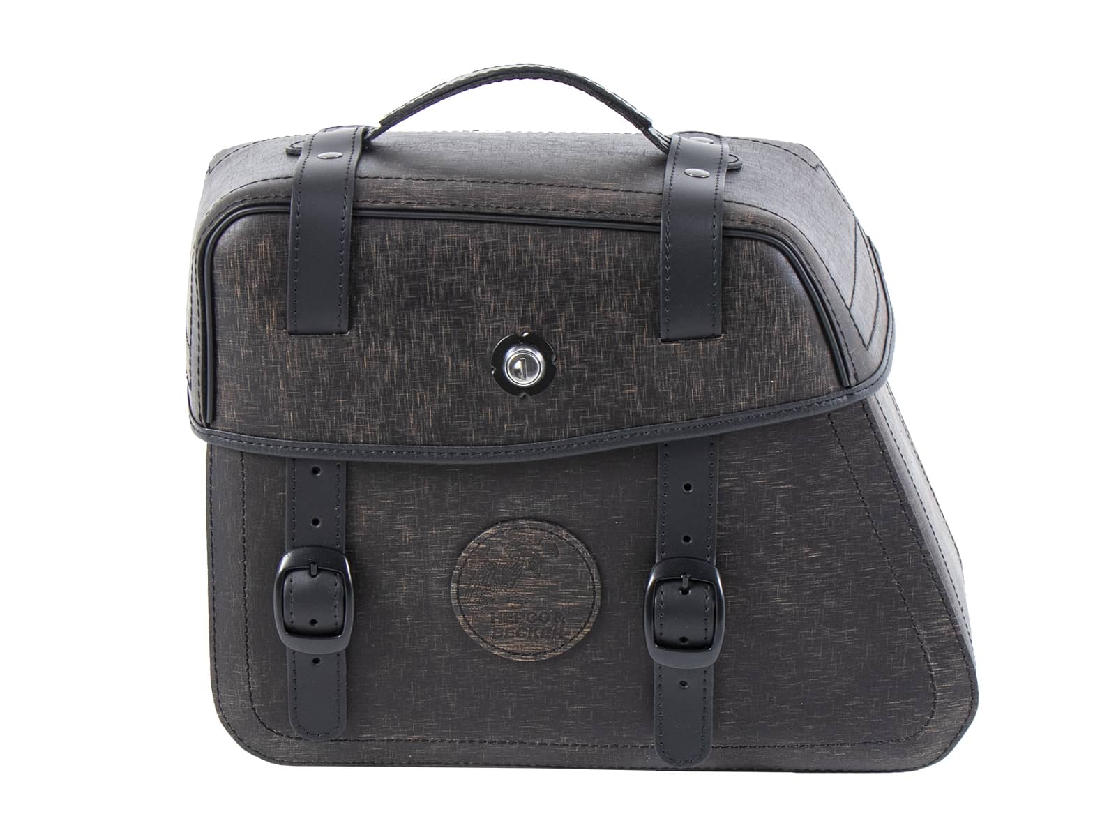 Ledereinzeltasche Rugged für C-Bow Halter braun links