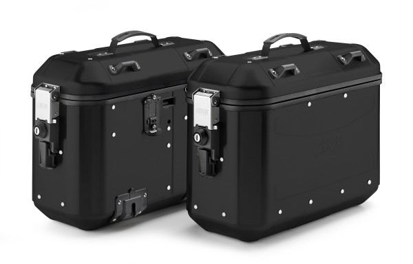 Trekker 36 Dolomiti ALU-Koffer Satz Monokey schwarz, 36 L Volumen