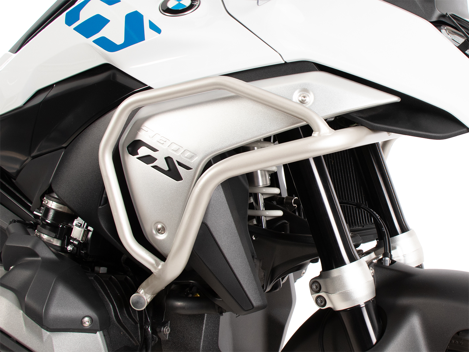 Tankschutzbügel Edelstahl für Kombination mit original BMW Motorschutzbügel für BMW R 1300 GS (2023-)