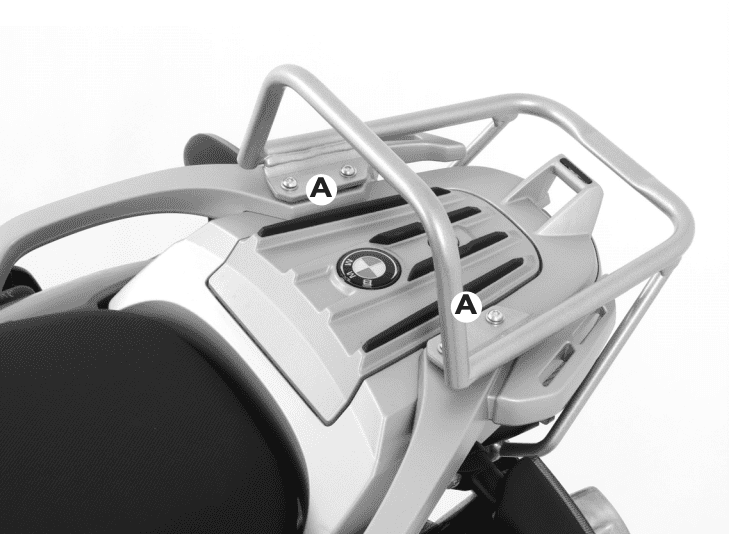 Rohrgepäckbrücke Topcaseträger silber für BMW F 650 GS Dakar (2004-2007)/F 650 GS/G 650 GS (2004-)