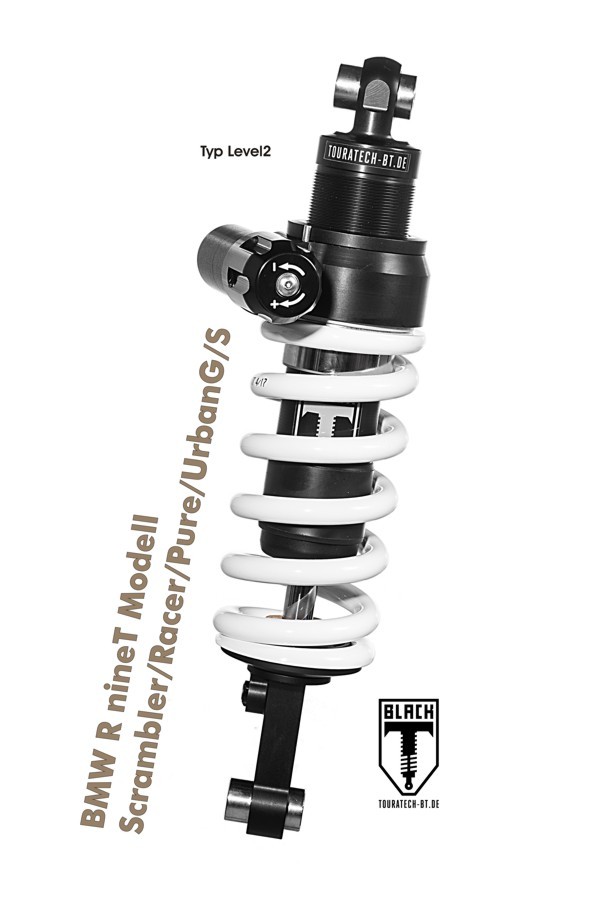 BLACK-T Federbein Stage3 für BMW RnineT /Scrambler/UrbanG/S 2016-2020