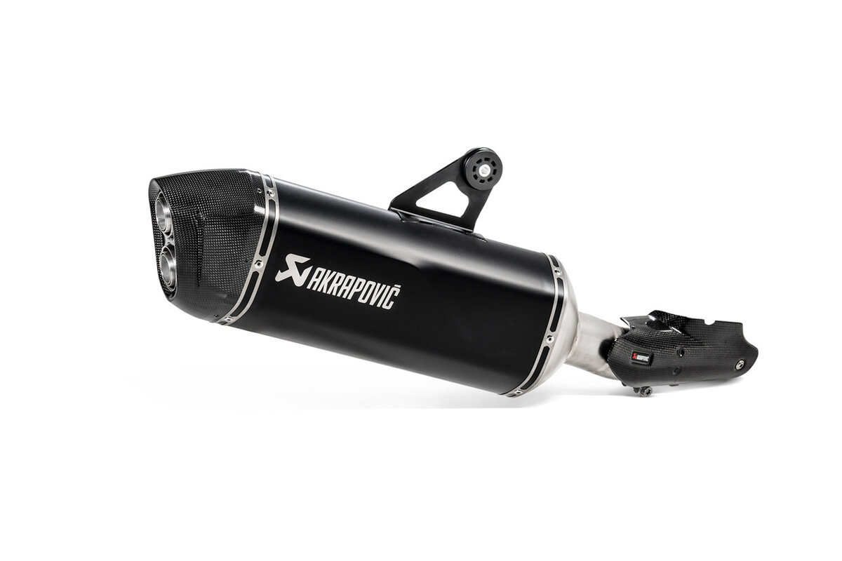 Akrapovic Slip On Abgassystem Schwarz. BMW R 1250 GS / Adv (18-).