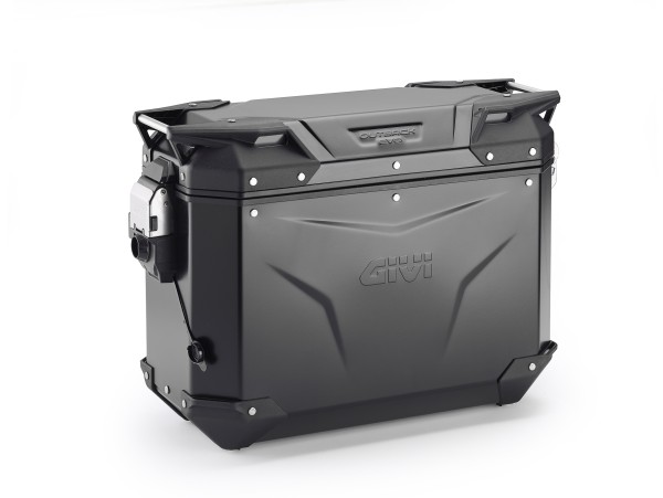 Alu-Seitenkoffer Trekker Outback EVO 37, schwarz Rechts, 37 Liter / SMART SECURITY LOCK