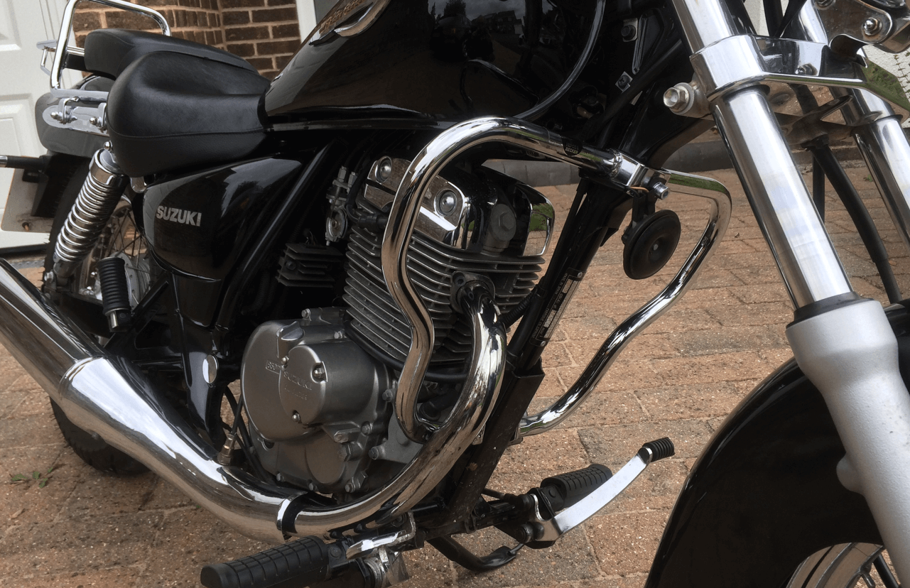 Motorschutzbügel chrom für Suzuki GZ 125 Marauder (1998-2004)