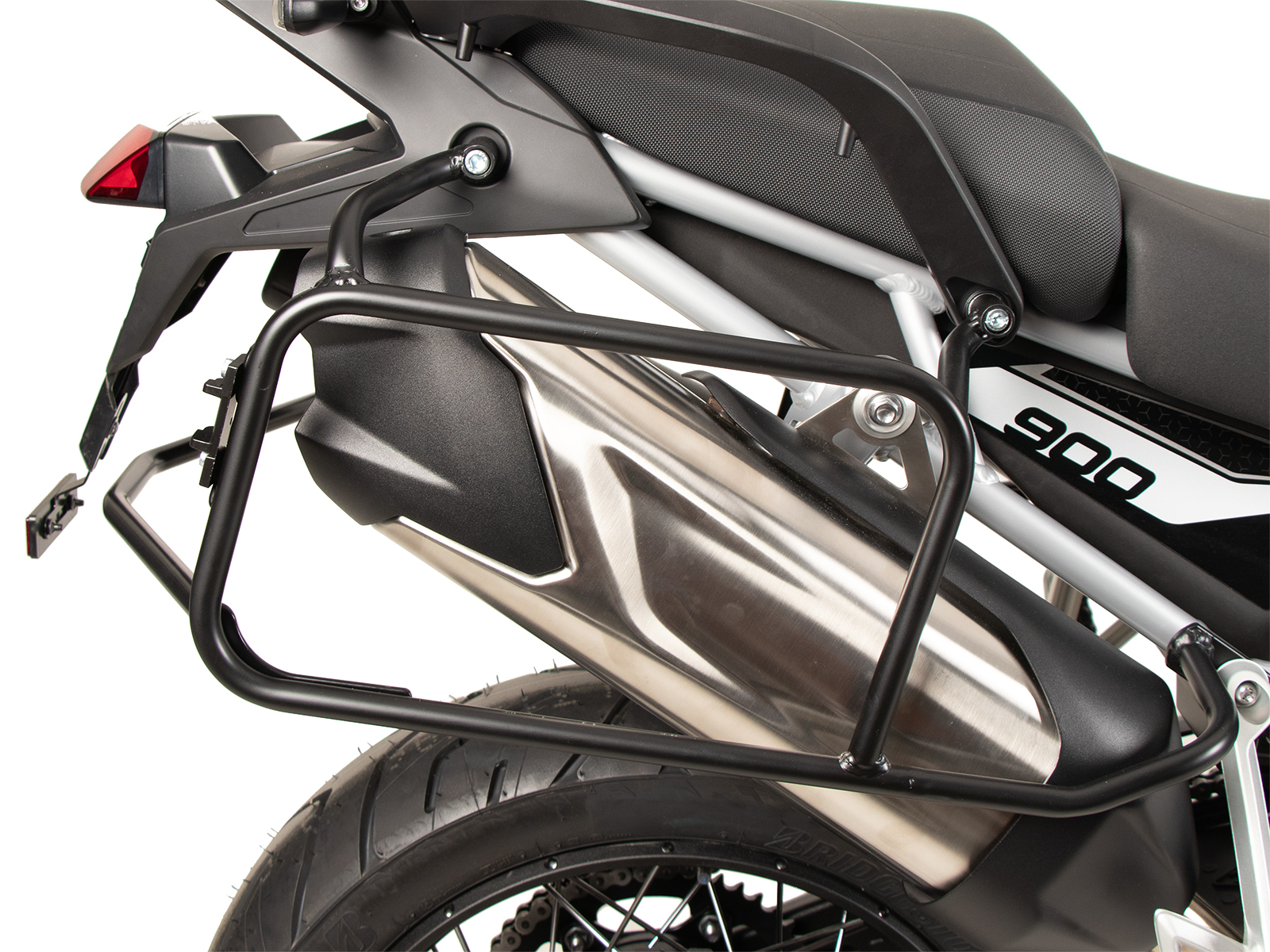 Seitenkofferträger festverschraubt schwarz für Triumph Tiger 900 Rally Pro (2024-)