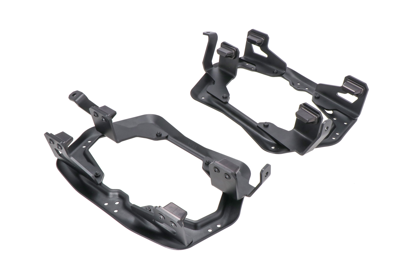 PRO Seitenträger für Original-Kofferhalter Schwarz. BMW R 1300 GS Adventure (24-).