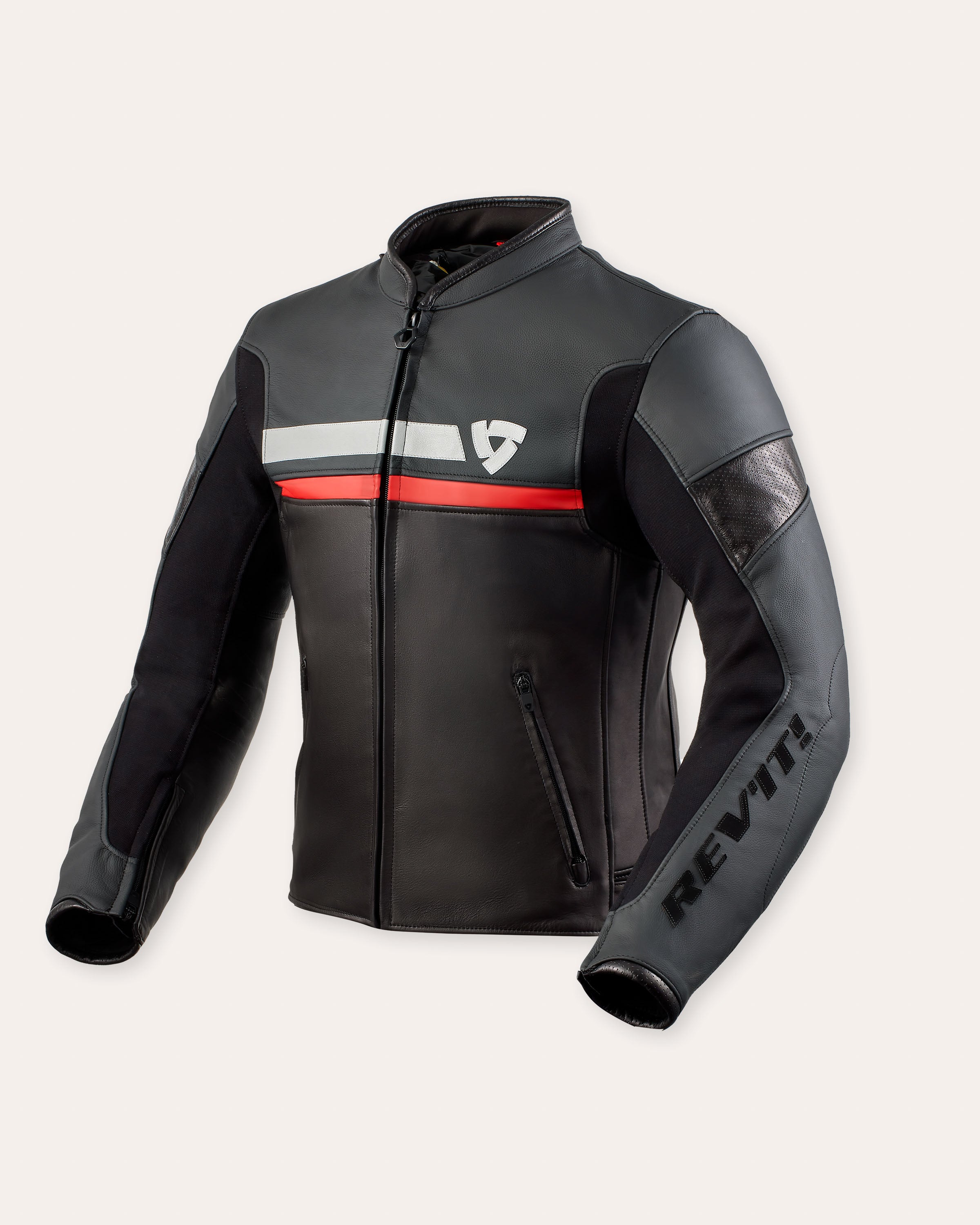 Jacke Mile Schwarz-Rot 48 Standard