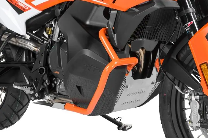 Tankschutzbügel Edelstahl, orange für KTM 890 Adventure/ 890 Adventure R/ 790 Adventure/ 790 Adventure R (-2022)
