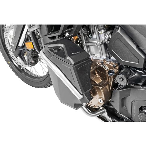 Motorrad Werkzeugbox mit Motorsturzbügel - Nachrüstsatz - linke Seite, Edelstahl für Honda CRF1100L Africa Twin/ CRF1100L Adventure Sports