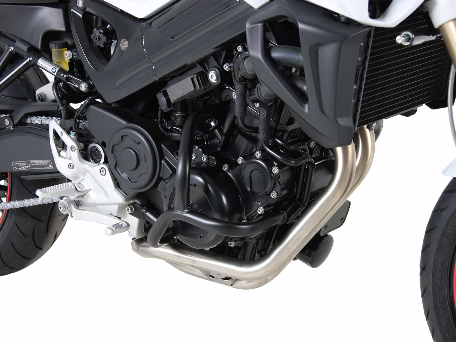 Motorschutzbügel schwarz für BMW F 800 R (2015-) | Vergrößerte Ausführung