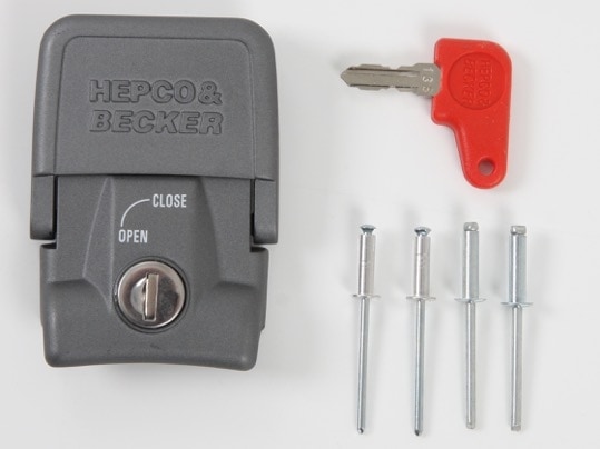 Halteschloss für GOBI Seitenkoffer - silber