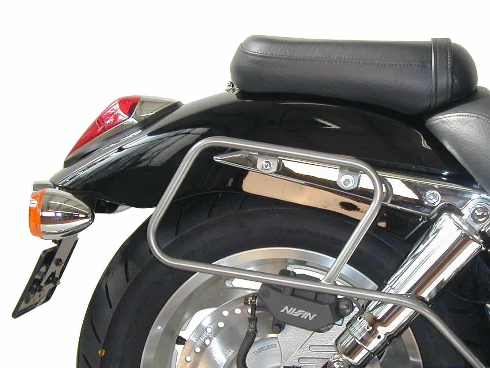 Rohr-Ledertaschenhalter chrom für Honda VTX 1800 (2001-2006)