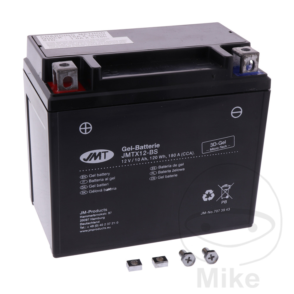 Batterie Motorrad YTX12-BS Gel JMT Alternative: 7070171 7073661