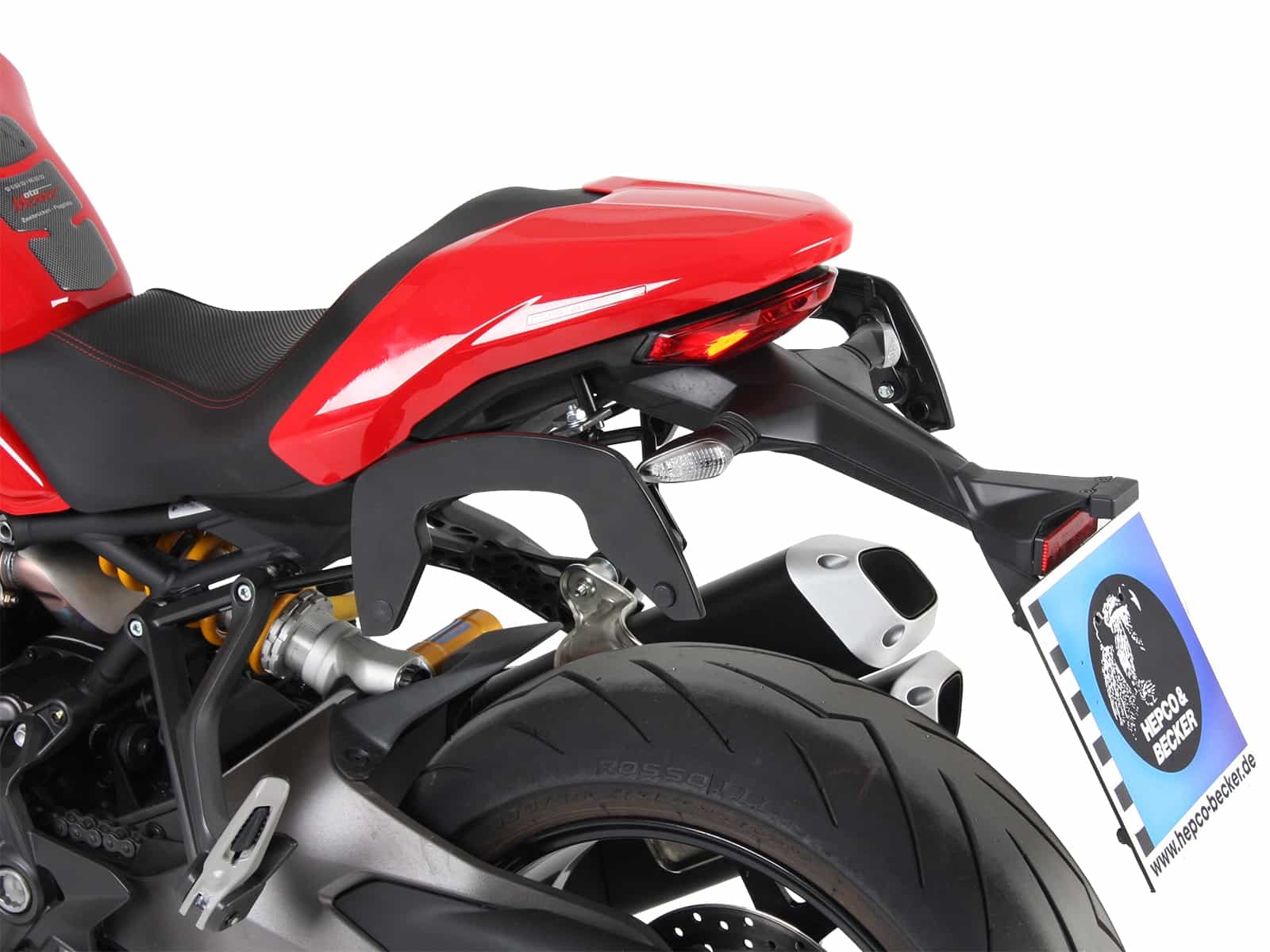 C-Bow Seitenträger schwarz für Ducati Monster 1200 S (2017-2020)