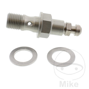 Hohlschraube einfach M10X1MM 19 mm mit Entlüfterventil