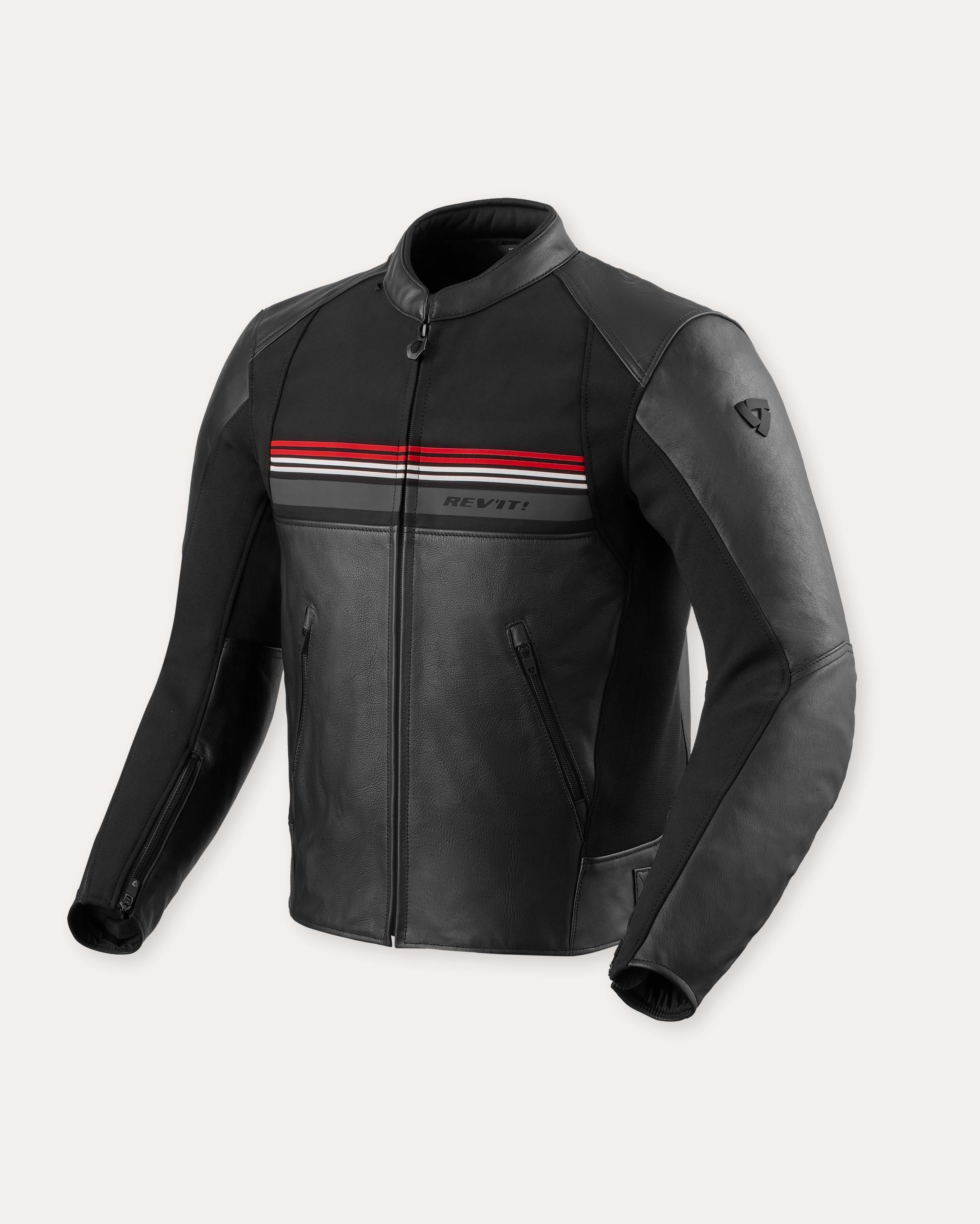 Jacke Mile 2 Schwarz-Rot 46 Standard