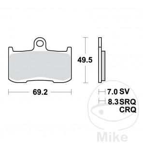 Bremsklotz Sinter TRQ TRW Alternative: 7370844