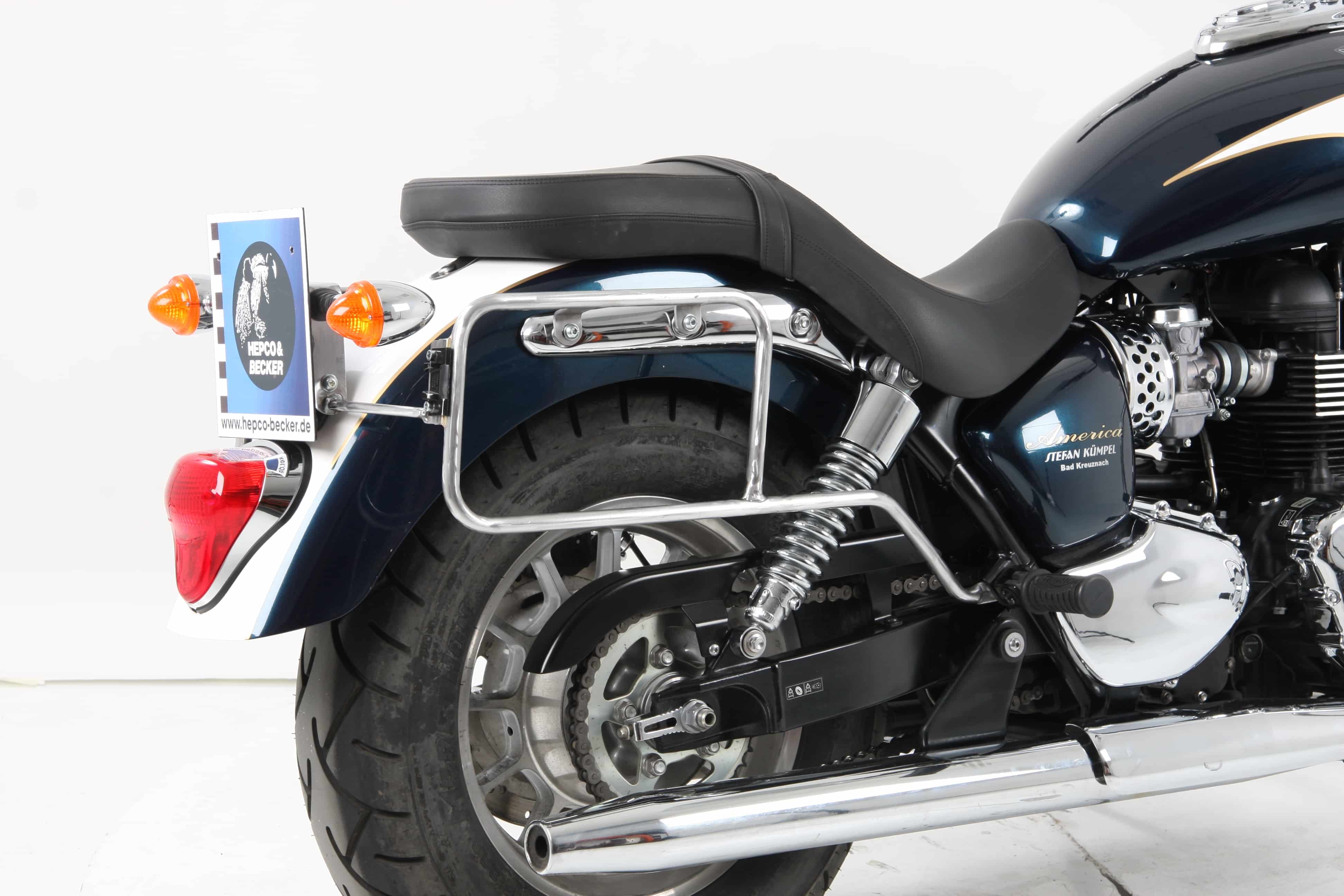 Seitenkofferträger festverschraubt chrom für Triumph Bonneville Speedmaster (2011-2017)