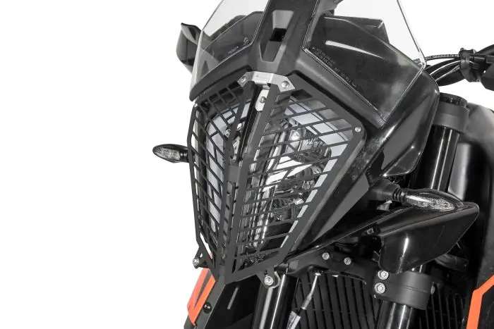 Scheinwerferschutz mit Schnellverschluss für KTM 890 Adventure/ R (-2022), 790 Adventure/ R, 390 Adventure *OFFROAD USE ONLY* Scheinwerferschutz mit Schnellverschluss für KTM 890 Adventure/ R (-2022), 790 Adventure/ R, 390 Adventure *OFFROAD USE ONLY*