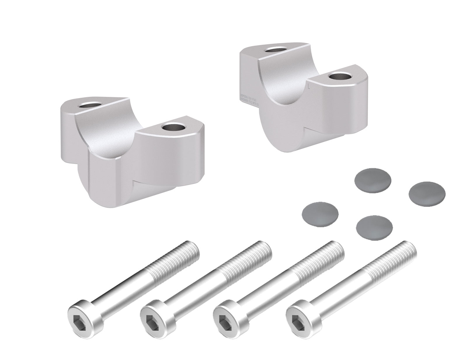 Lenkererhöhung für Suzuki GSX-S 1000 (2021-), 20mm hoch - Silber