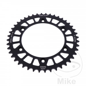 Alu-Kettenrad 44 Zähne Teilung 520 schwarz JT Innendurchmesser 136 Lochkreis 156