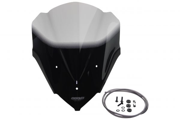 S1000 R - Racingscheibe "R" 2014-2020 - rauchgrau
