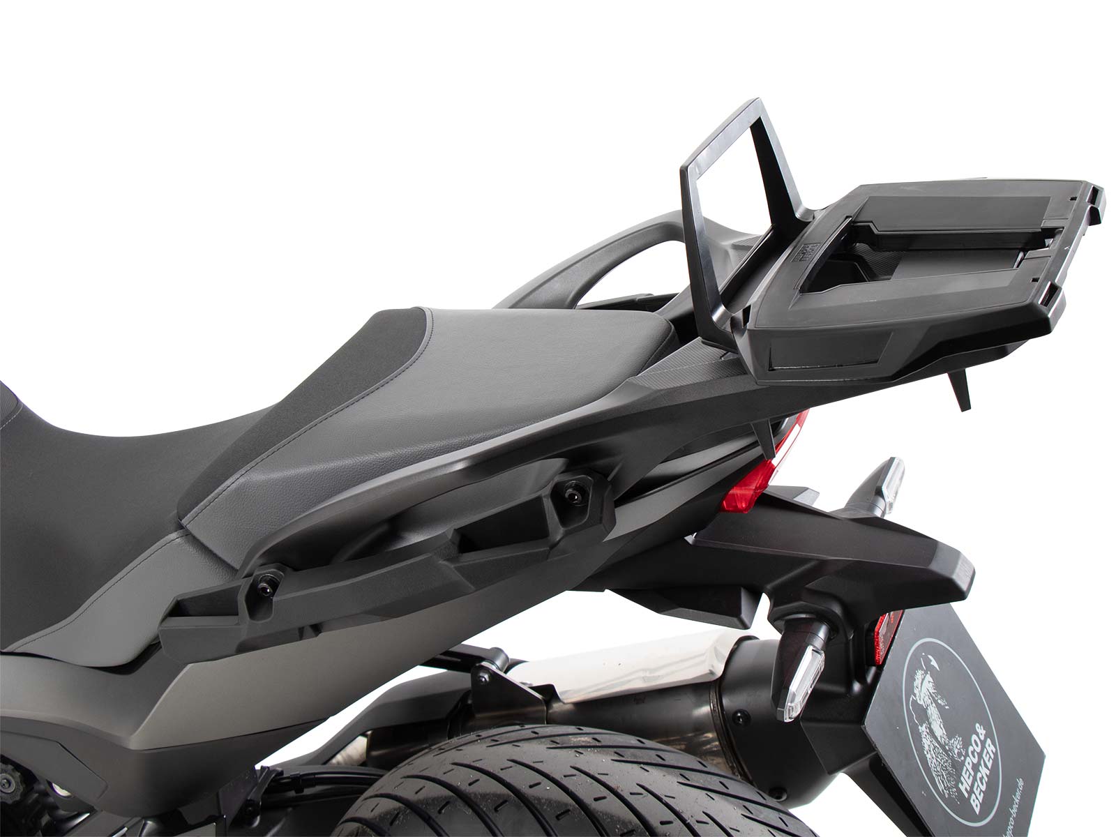 Alurack Topcaseträger schwarz für Kombination mit Originalgepäckbrücke schwarz für Honda NT 1100 (2022-2024)
