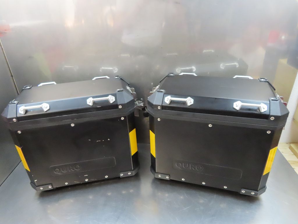 QURO Aluminium Koffer Alukoffer 38L+45L für Adventure Kofferträger