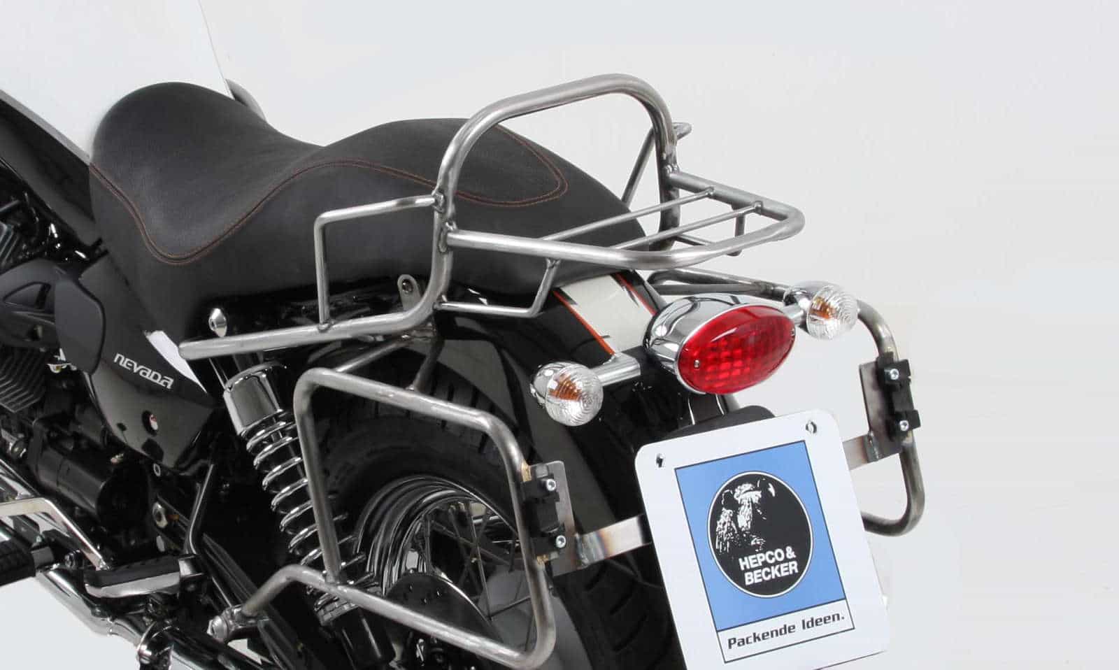 Rohrgepäckbrücke Topcaseträger chrom für Moto Guzzi Nevada 750 Anniversario (2010-2011)