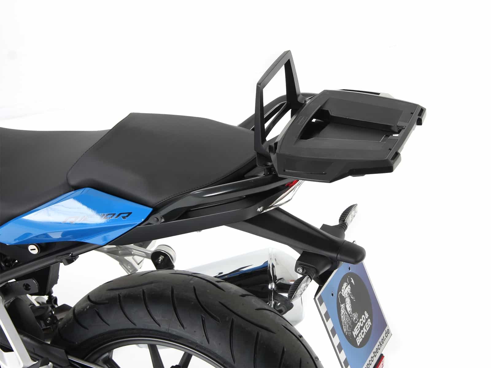 Alurack Topcaseträger schwarz für Kombination mit Originalgepäckbrücke schwarz für BMW R 1250 RS (2019-2025)