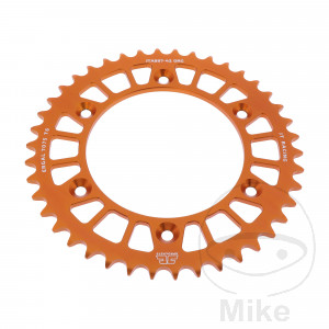 Alu-Kettenrad 42Z Teilung 520 orange JT Innendurchmesser 125 Lochkreis 150
