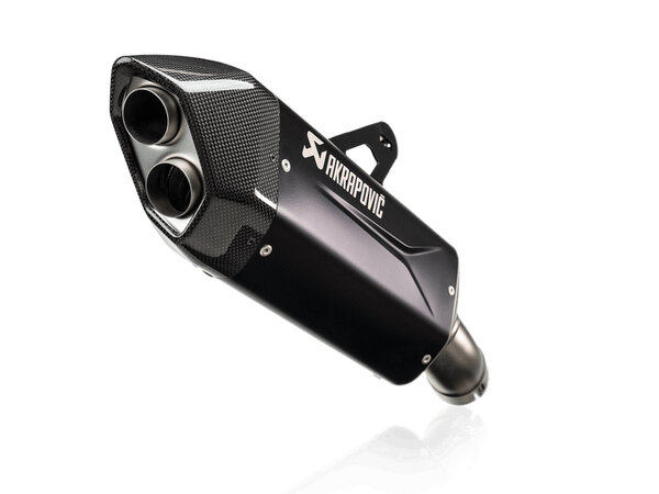 Akrapovic Slip On Abgassystem Schwarz. BMW R 1300 GS (23-), R 1300 GS Adv (24-).