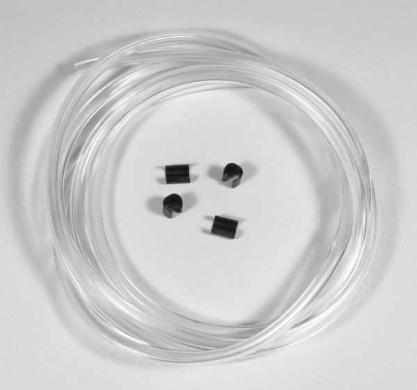Kantenschutz, farblos, 2m-Stück + 6 Klemmhülsen