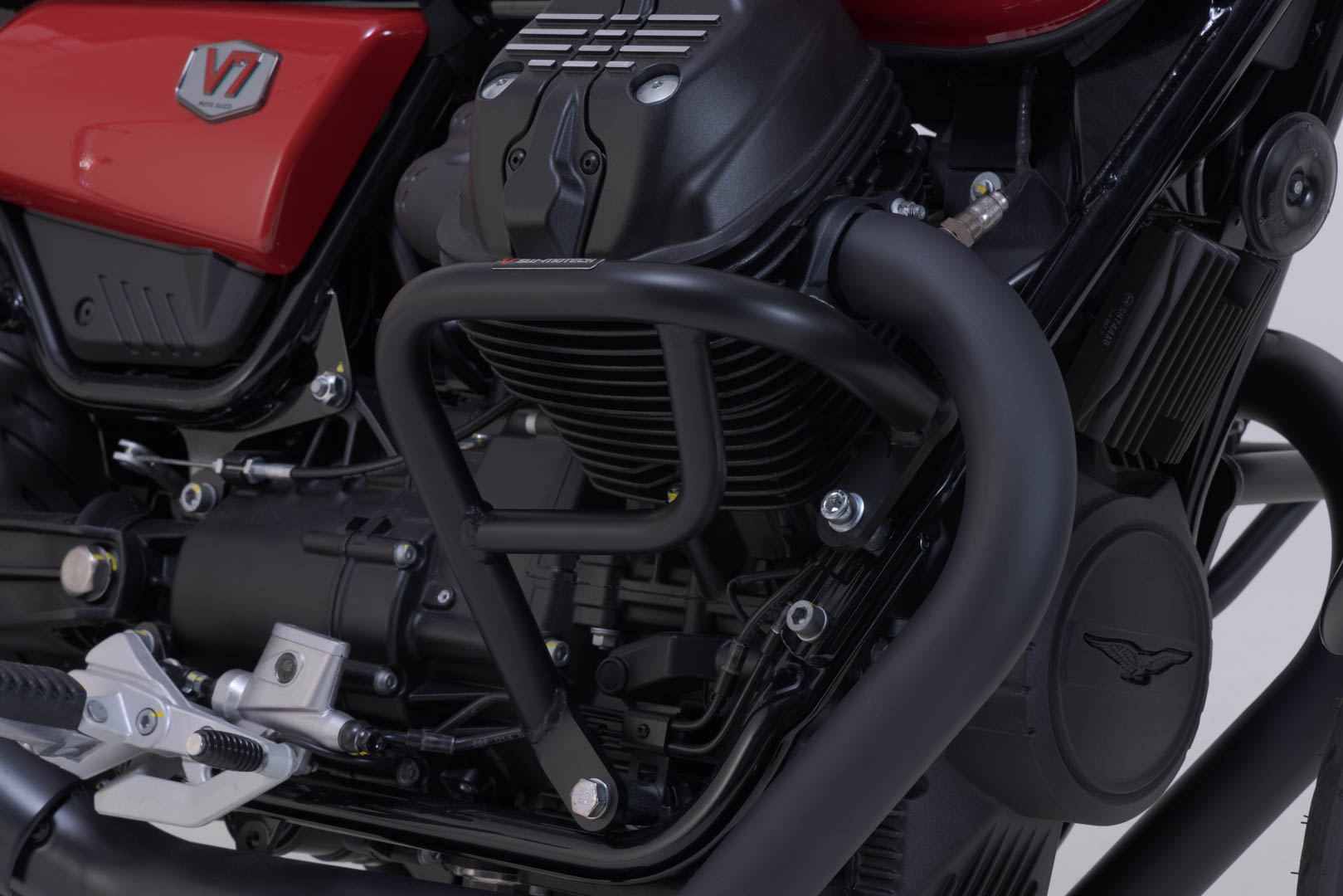 Sturzbügel Schwarz. Moto Guzzi V7/V9-Modelle.