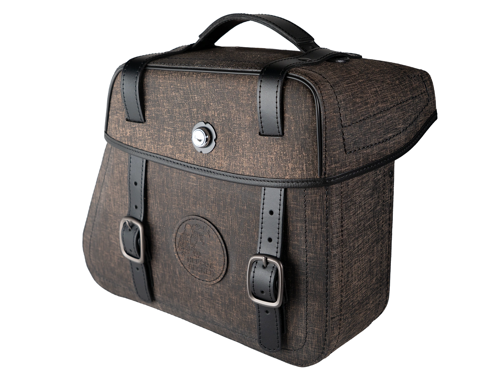 Ledereinzeltasche Rugged für Cutout braun rechts