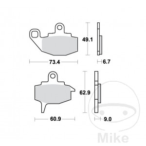 Bremsklotz Standard TRW Alternative: 7320050