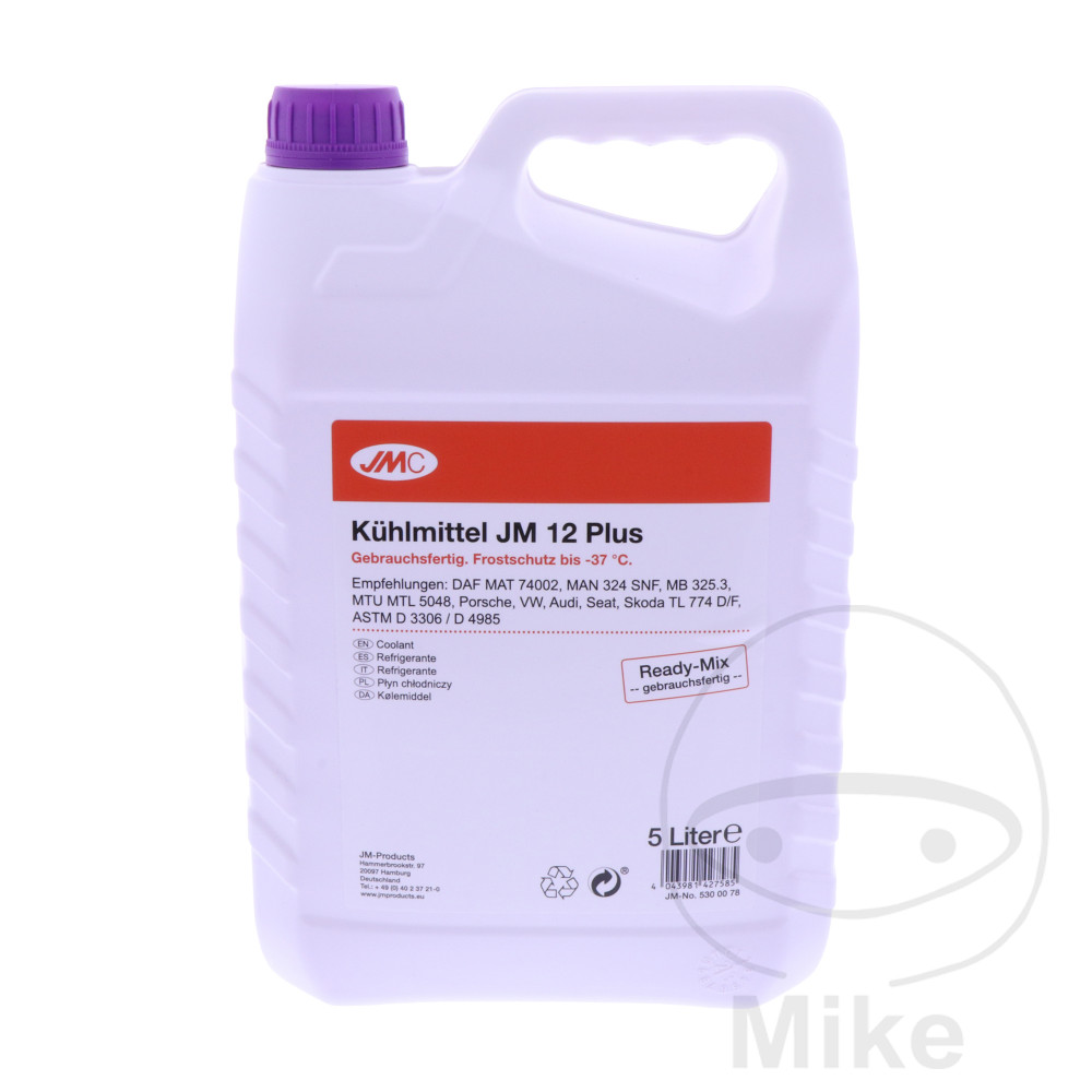 Kühlmittel JM 12+ 5 Liter JMC mit Frostschutz Ready-Mix