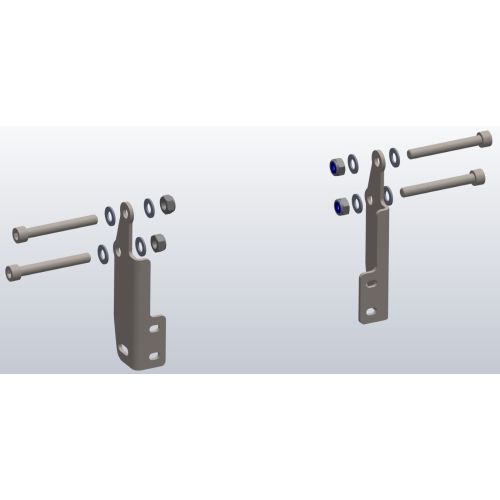 Adapterset Motorschutz ohne Verkleidungsturzbügel für Honda XL750 Transalp