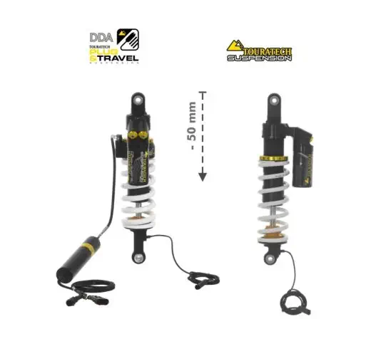 Touratech Suspension FAHRWERK-SET Plug & Travel Tieferlegung -50mm für BMW R1250GS