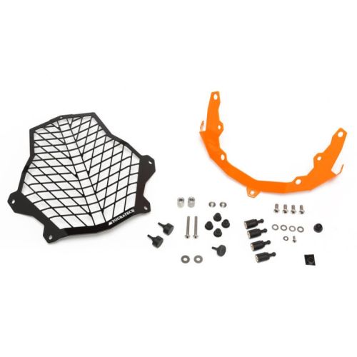 Scheinwerferschutz mit Schnellverschluss, orange, für KTM 1050 Adventure, 1090 Adventure, 1190 Adventure/ R, 1290 Super Adventure *OFFROAD USE ONLY*