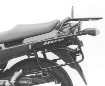 Komplettträgerset (Seitenkofferträger und Rohrgepäckbrücke Topcaseträger) schwarz für Kawasaki GPZ 1100/ABS (1995-1997)