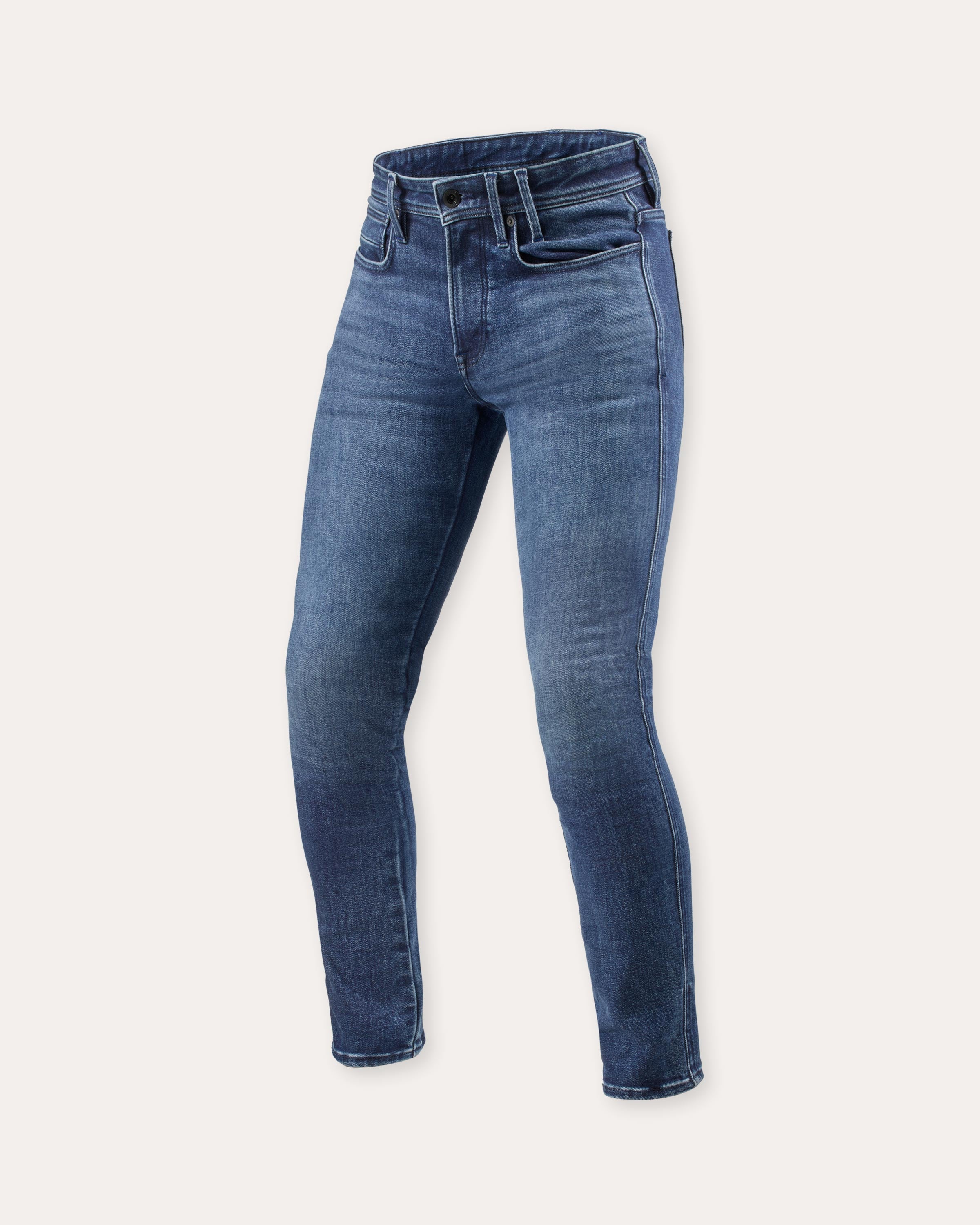 Jeans Piston 3 Skinny Mittelblau Used 28 L32