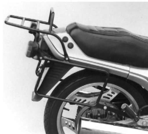 Komplettträgerset (Seitenkofferträger und Rohrgepäckbrücke Topcaseträger) schwarz für Honda CBX 550 F/F2 (1982-1985)