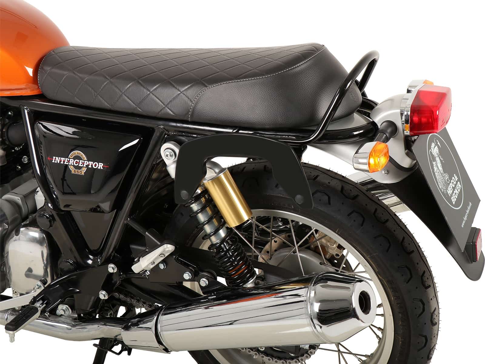 C-Bow Seitenträger schwarz für Royal Enfield Interceptor (2018-) / Continental 650 / GT 650 (2019-) C-Bow Seitenträger schwarz für Royal Enfield Interceptor (2018-) / Continental 650 / GT 650 (2019-)
