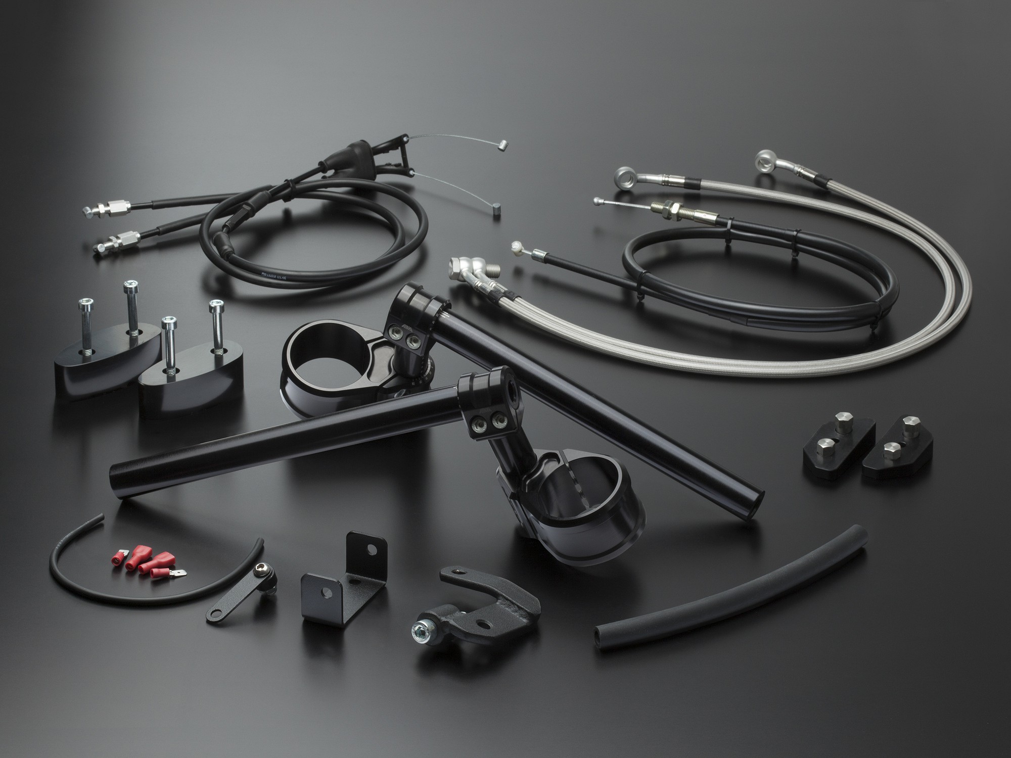Stummellenker Kit multiClip TOUR Ø43 mm für BMW RnineT Racer + Pure