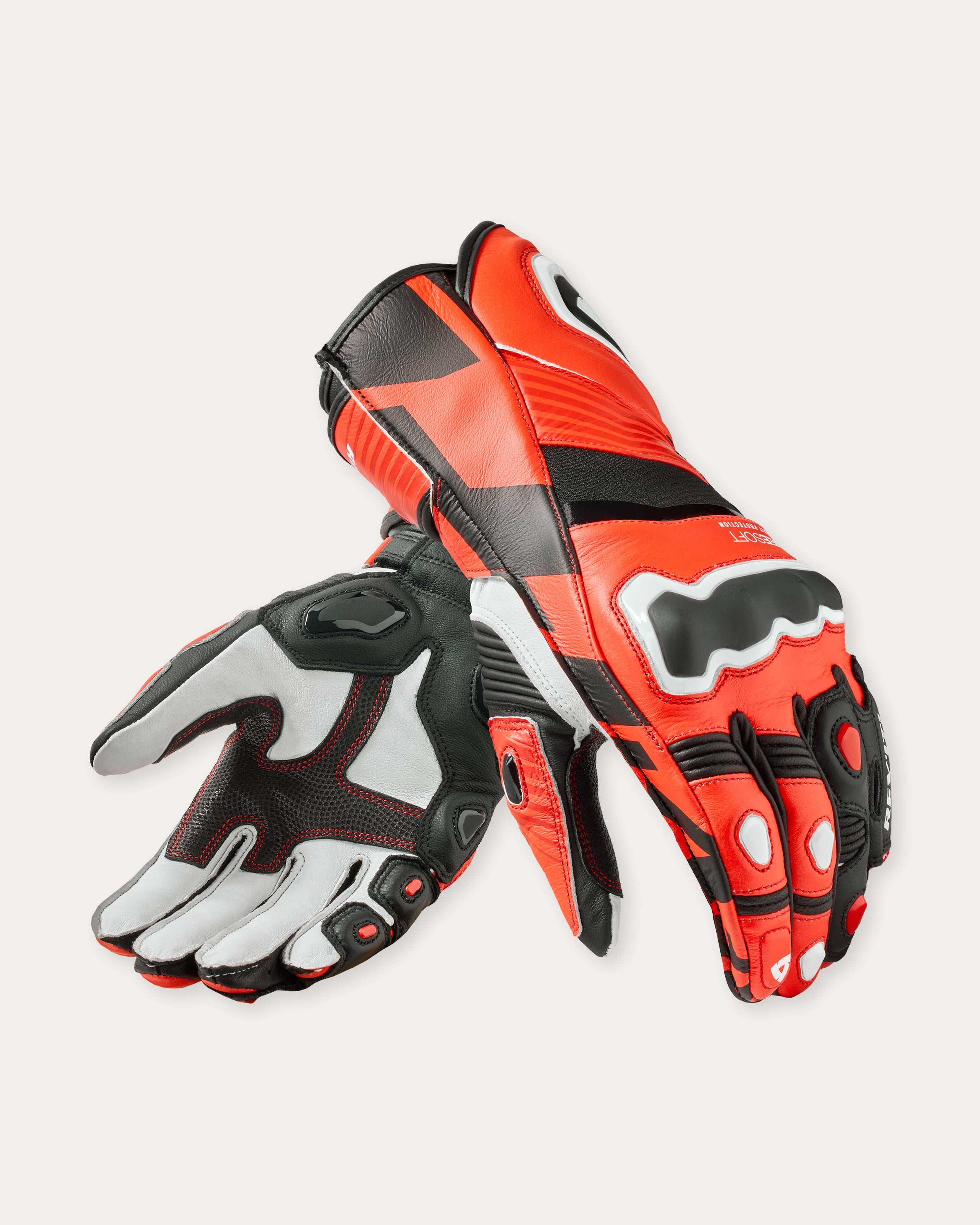 Handschuhe  Jerez 4 Neonrot-Schwarz M Standard
