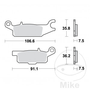 Bremsklotz Sinter SI TRW Alternative: 7321227