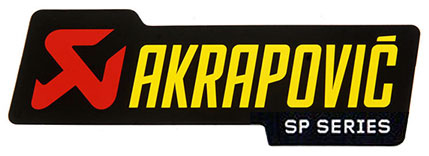 Akrapovic Aufkleber 180 mm hitzefest