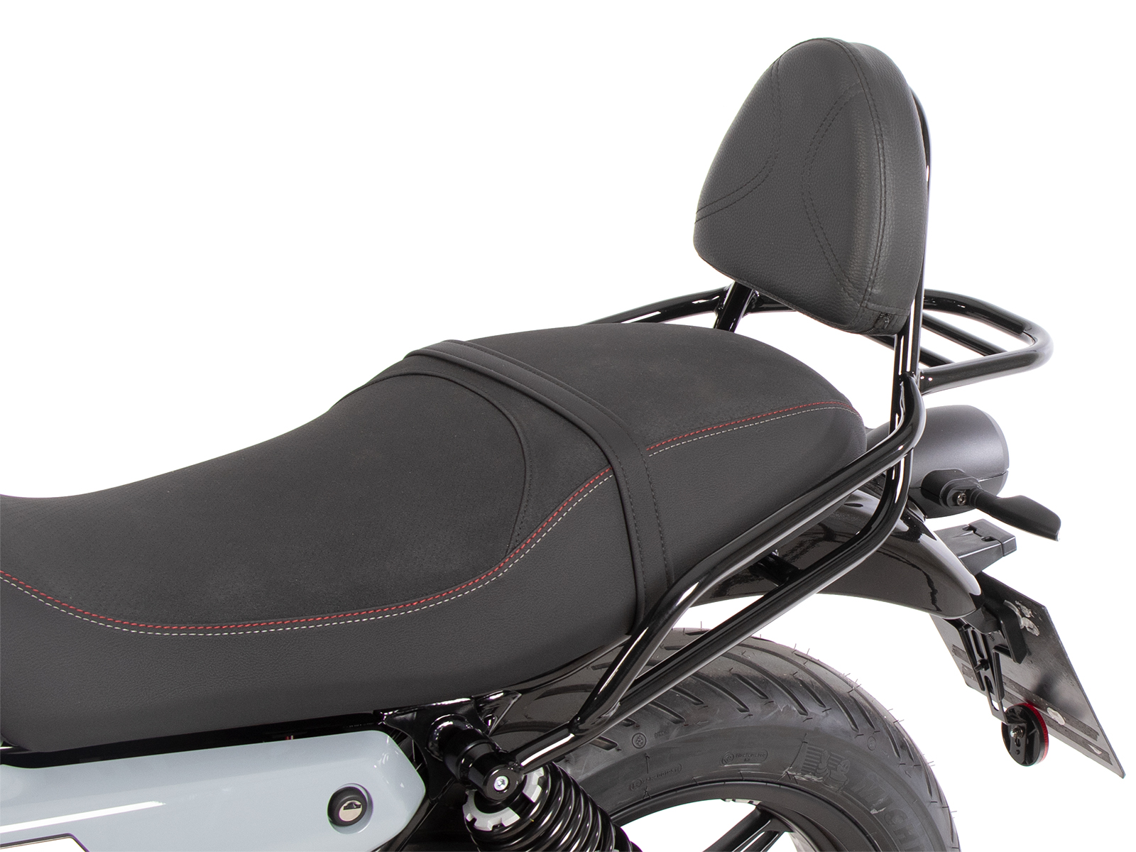 Sissybar mit Gepäckträger schwarz für Moto Guzzi V7 Sport (2025-)
